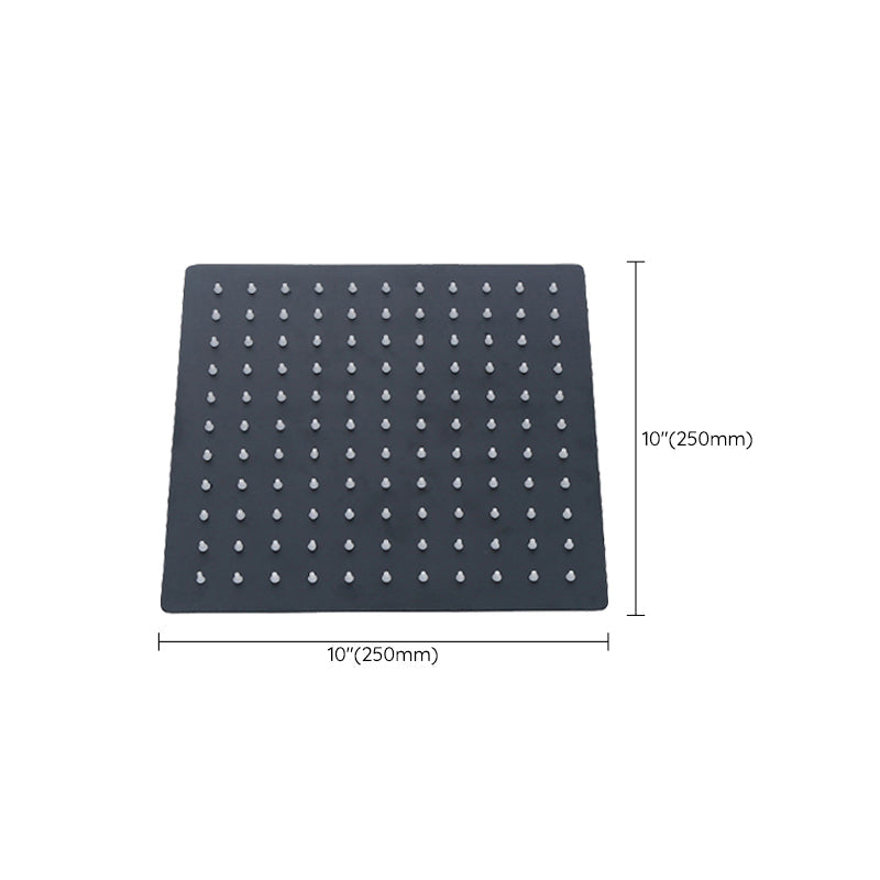 BowLift | Black Square Fest Shower Head Modern Style Wall Mounted Shower Head