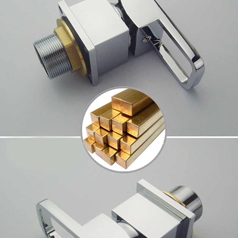 BowLift | Modern Brass Roman Bathtub Faucet Waterfall Spout Bathtub Faucet