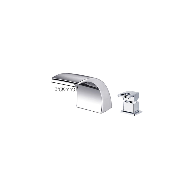 BowLift | Modern Brass Roman Bathtub Faucet Waterfall Spout Bathtub Faucet