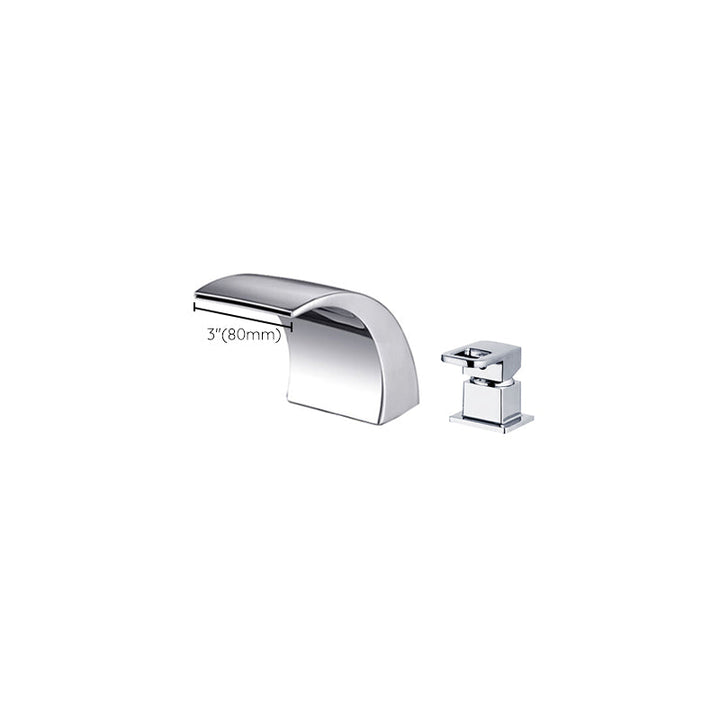 BowLift | Modern Brass Roman Bathtub Faucet Waterfall Spout Bathtub Faucet