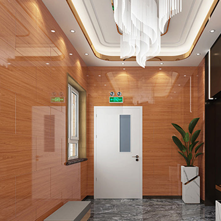 BowLift | PVC Wall Paneling Rectangle Waterproof Wood Look Wall Covering for the Living Room