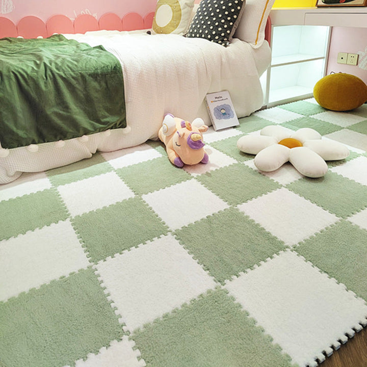 BowLift | Modern tiles and carpet plush cut composite non-slip carpet tiles