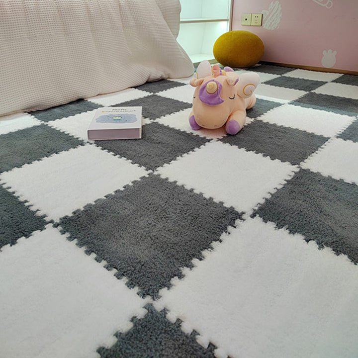BowLift | Modern tiles and carpet plush cut composite non-slip carpet tiles
