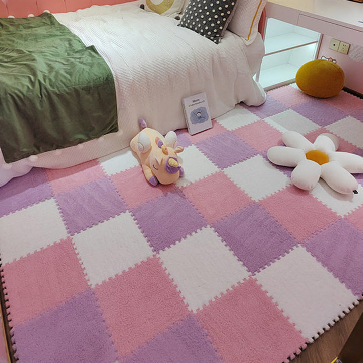 BowLift | Modern tiles and carpet plush cut composite non-slip carpet tiles