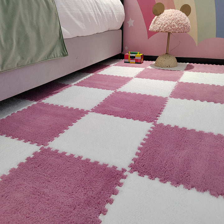 BowLift | Modern tiles and carpet plush cut composite non-slip carpet tiles