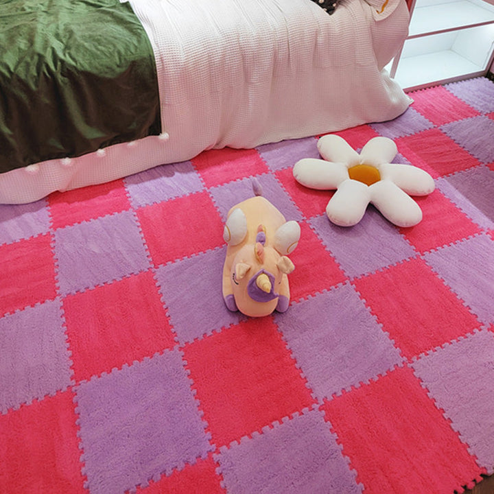BowLift | Modern tiles and carpet plush cut composite non-slip carpet tiles