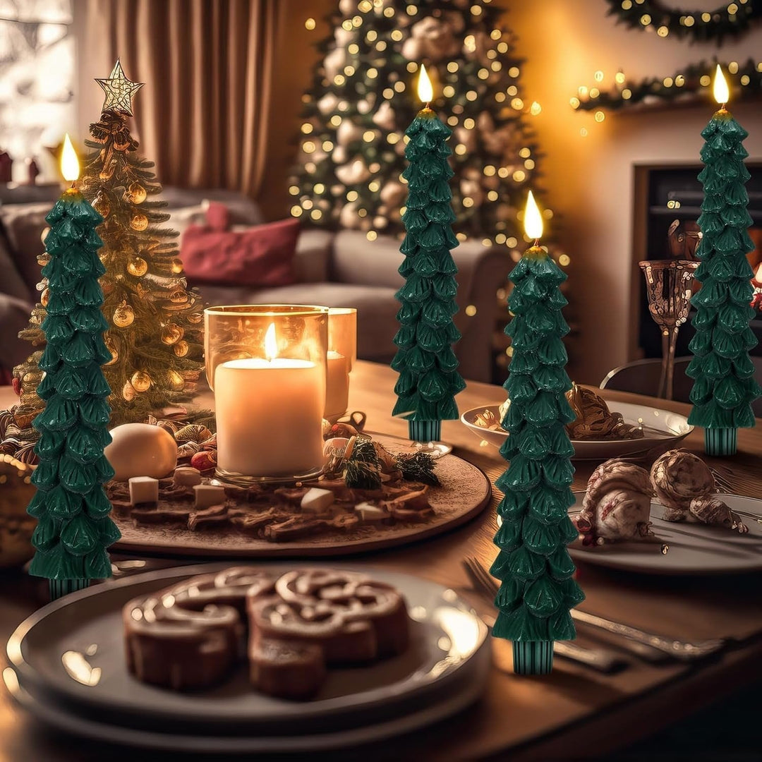 BowLift | LED Christmas Candle with Music | Christmas Tree Decoration | Flickering Light & Warm White | Safe Candle Lighting