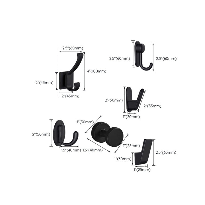 BowLift | Modern Bathroom Accessories as Individual Piece or in Set Matte Black Bathroom Fixtures