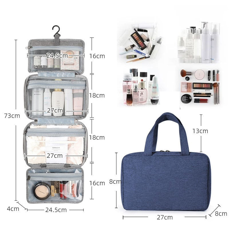 BowLift | Water-resistant Toiletry Bag Travel Bag with Hanging Hook