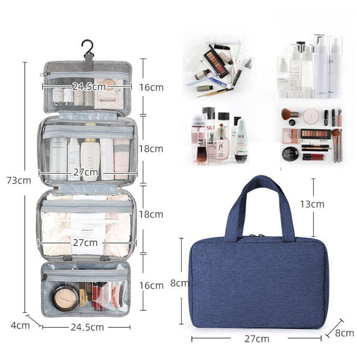 BowLift | Water-resistant Toiletry Bag Travel Bag with Hanging Hook