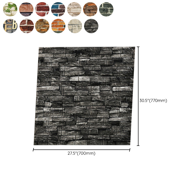 BowLift | Industrial Wall Panel 3D Brick Wall Panels Waterproof Stickers Wall Tiles Set of 10