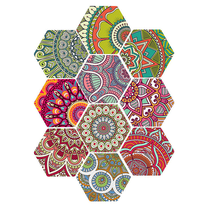 BowLift | Plastic Mosaic Tile Wallpaper Hexagonal for Stick and Remove Back Wall Tile