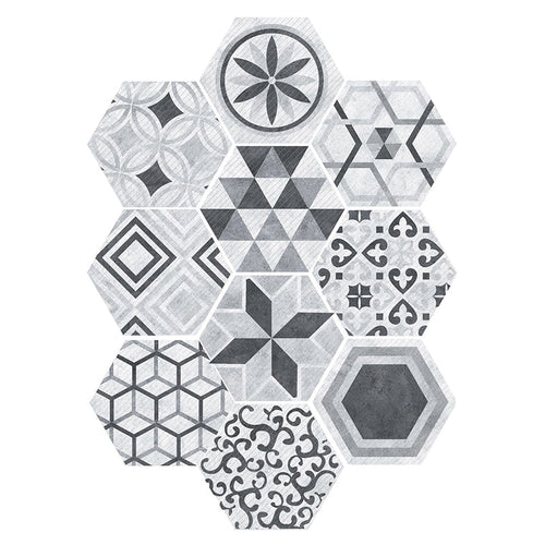 BowLift | Plastic Mosaic Tile Wallpaper Hexagonal for Stick and Remove Back Wall Tile