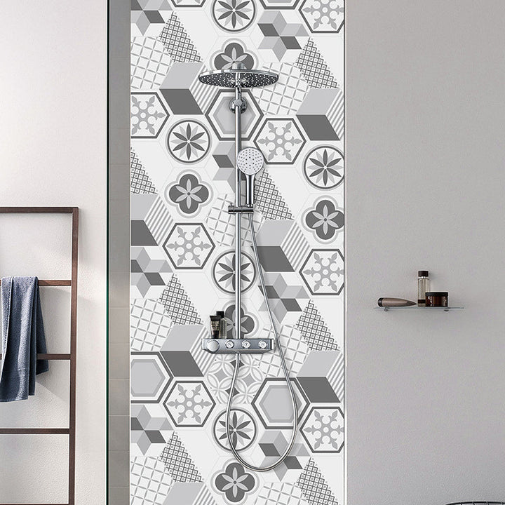 BowLift | Plastic Mosaic Tile Wallpaper Hexagonal for Stick and Remove Back Wall Tile