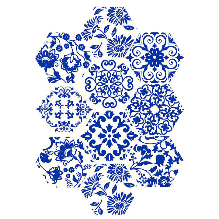 BowLift | Plastic Mosaic Tile Wallpaper Hexagonal for Stick and Remove Back Wall Tile