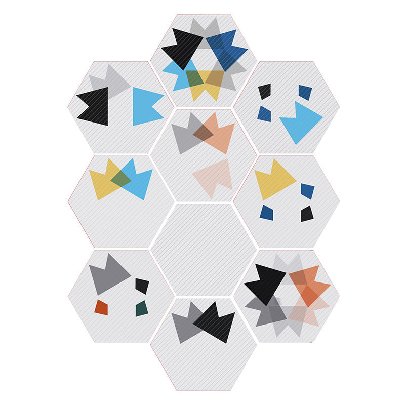 BowLift | Plastic Mosaic Tile Wallpaper Hexagonal for Stick and Remove Back Wall Tile