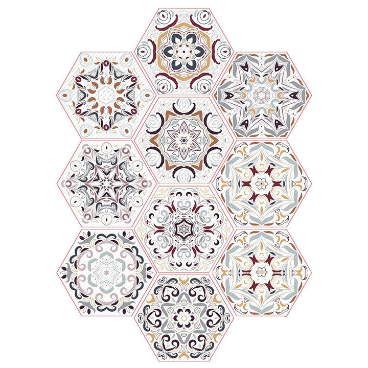 BowLift | Plastic Mosaic Tile Wallpaper Hexagonal for Stick and Remove Back Wall Tile