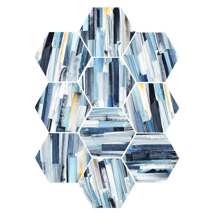 BowLift | Plastic Mosaic Tile Wallpaper Hexagonal for Stick and Remove Back Wall Tile