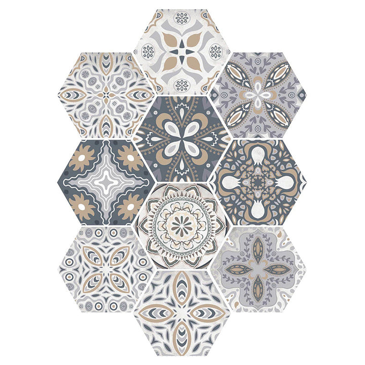 BowLift | Plastic Mosaic Tile Wallpaper Hexagonal for Stick and Remove Back Wall Tile
