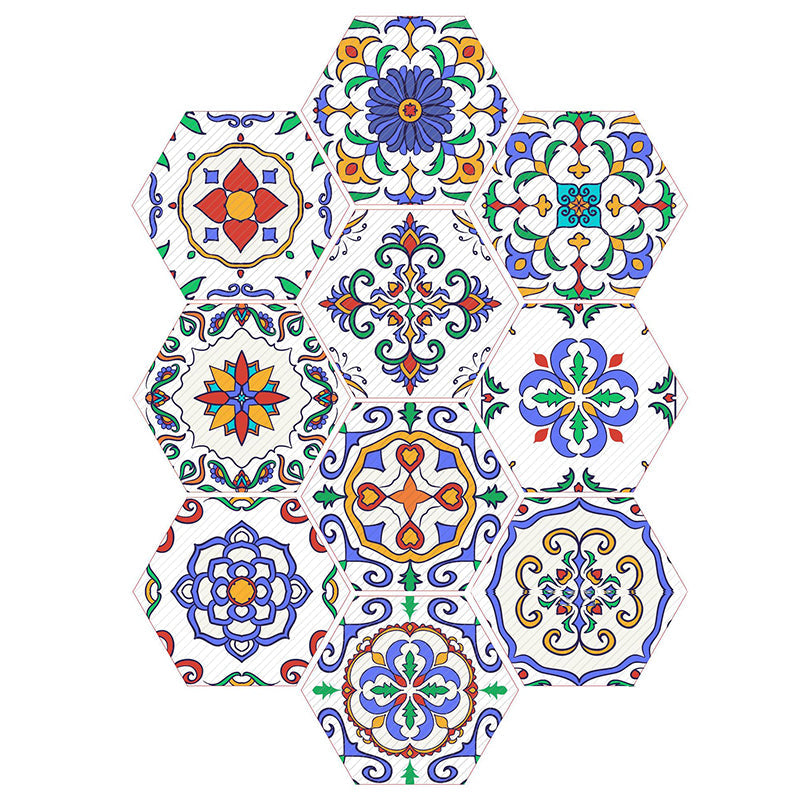 BowLift | Plastic Mosaic Tile Wallpaper Hexagonal for Stick-On and Removable Back Wall Tile