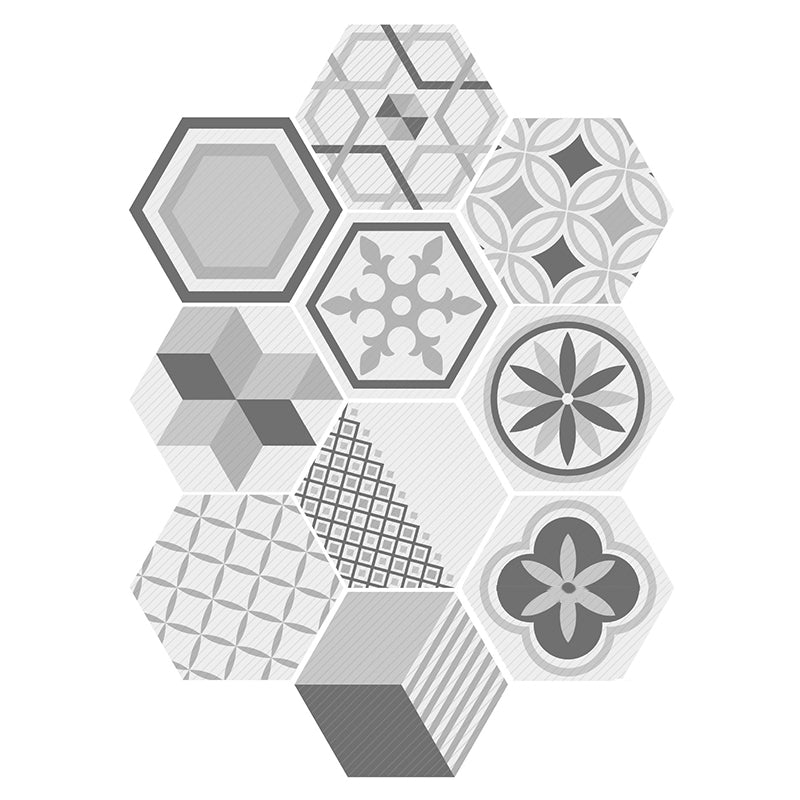 BowLift | Plastic Mosaic Tile Wallpaper Hexagonal for Stick and Remove Back Wall Tile