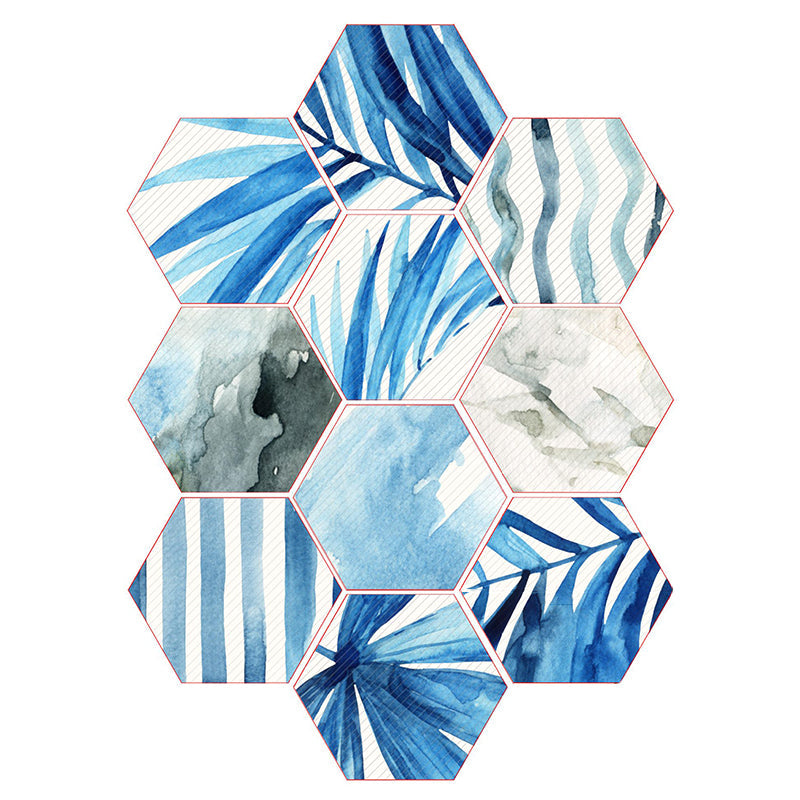 BowLift | Plastic Mosaic Tile Wallpaper Hexagonal for Stick and Remove Back Wall Tile