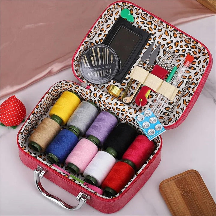 BowLift | CraftVault Portable Sewing Kit in Faux Leather Case