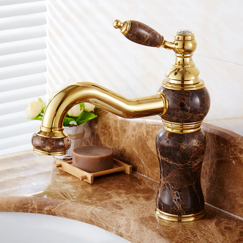 BowLift | Glam Basin faucet Lever handle Low arch basin faucet Bathroom faucet