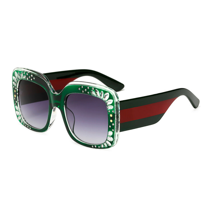 Ladies oversized fashionable sunglasses with sparkling embellishments Bowlift