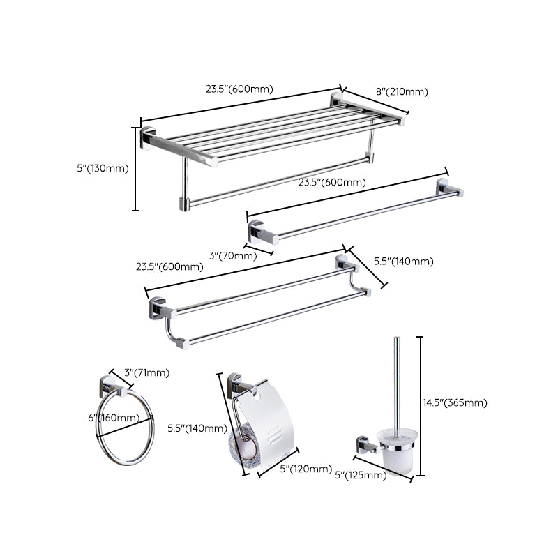 BowLift | Modern Bathroom Accessory Set Stainless Steel Bathroom Rack Towel Holder Bathroom Accessory Set