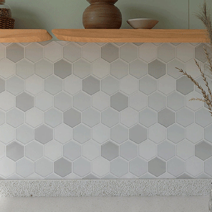 BowLift | White Subway Tiles Water-Resistant Peel & Stick Tile for Kitchen Backsplash