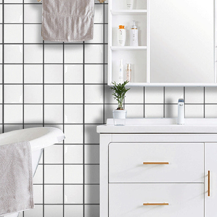 BowLift | White Subway Tiles Water-Resistant Peel & Stick Tile for Kitchen Backsplash
