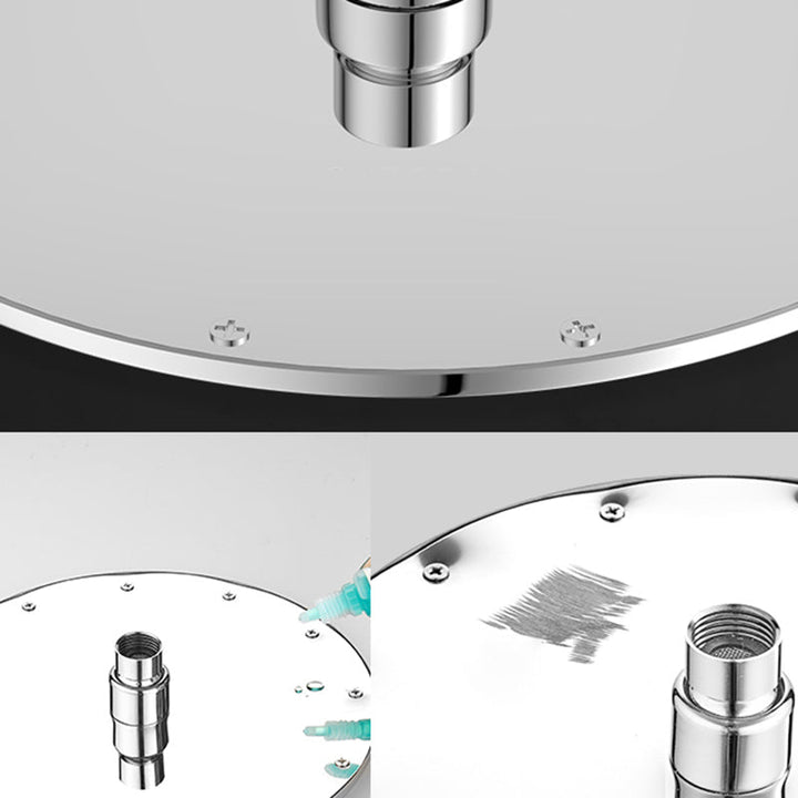 BowLift | Solid square showerhead Standard spray pattern Large showerhead