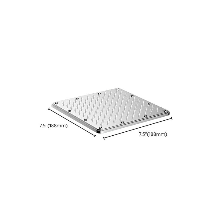BowLift | Solid square showerhead Standard spray pattern Large showerhead