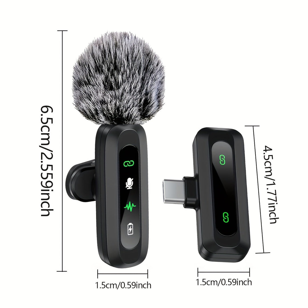 BowLift | SoundSnap Wireless Clip Microphone – USB-C Microphone for Smartphone and Tablet