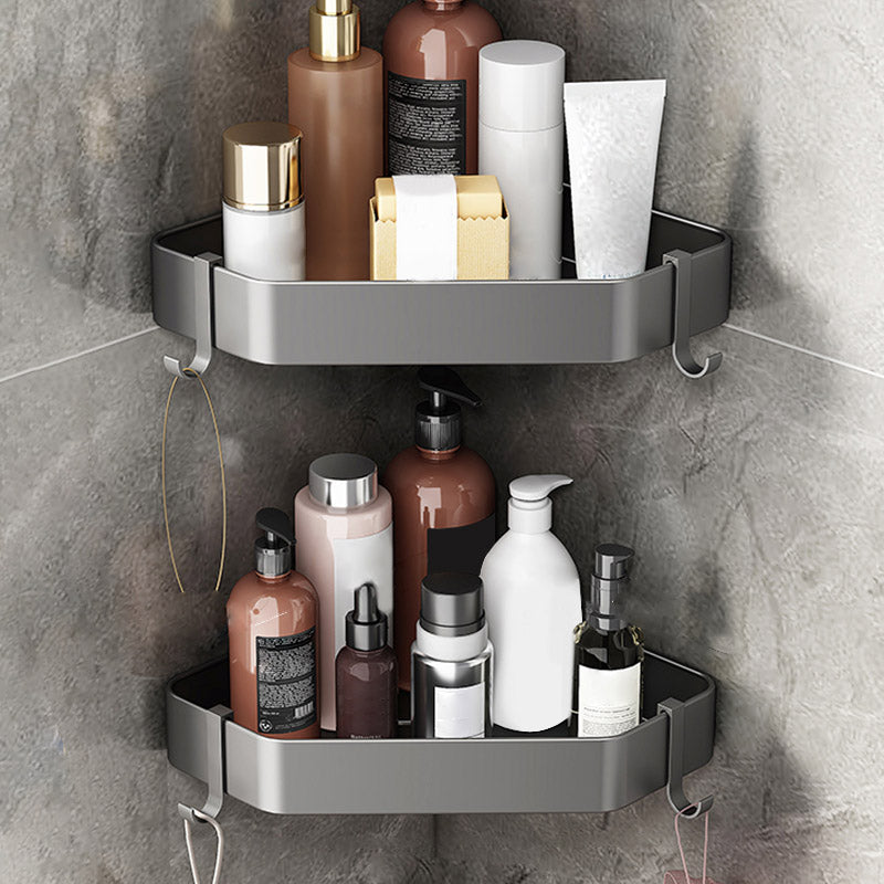 BowLift | Modern Gray Bathroom Accessories Set Bathroom Shelf Towel Bar Bathroom Accessories Set