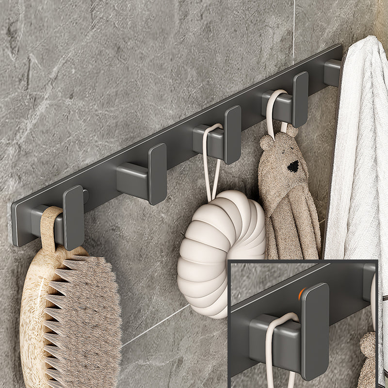 BowLift | Modern Gray Bathroom Accessories Set Bathroom Shelf Towel Bar Bathroom Accessories Set