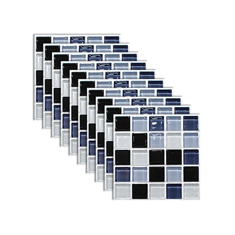 BowLift | Square Peel and Stick Tile Grid Mosaic Tiles Interior Wallpaper