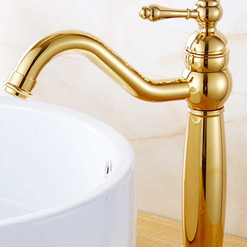 BowLift | Glam Vessel Faucet Swivel Spout Lever Handle Sink Faucet