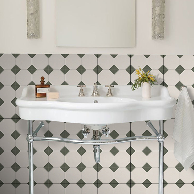 BowLift | Square Peel & Stick Tile with Pattern Waterproof Tile for Splash Guard Wall