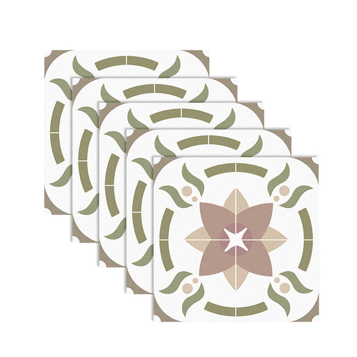 BowLift | Beige Tone Peel & Stick Tile Square Pattern Print Single Tile