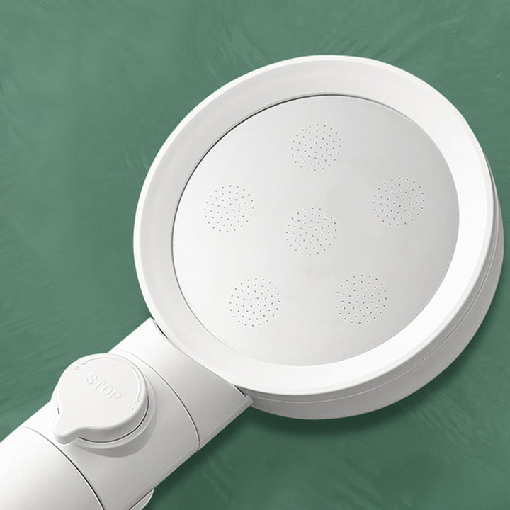 BowLift | Hand Shower Adjustable Spray Pattern White Round Shower Head