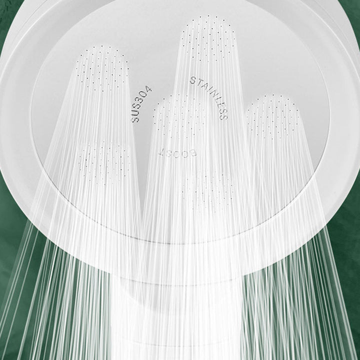 BowLift | Handheld Shower Adjustable Spray Pattern White Round Showerhead