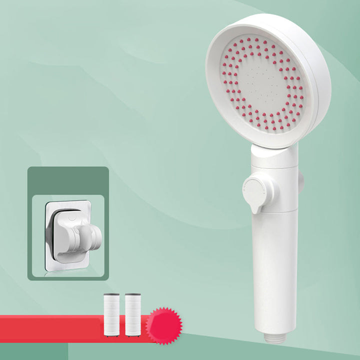 BowLift | Hand Shower Adjustable Spray Pattern White Round Shower Head