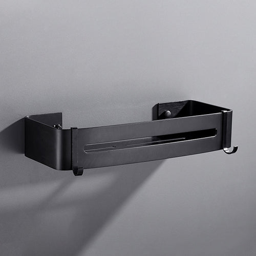 BowLift | Matt Black Modern Bathroom Accessories Set, Set of 3, Bathroom Shelf