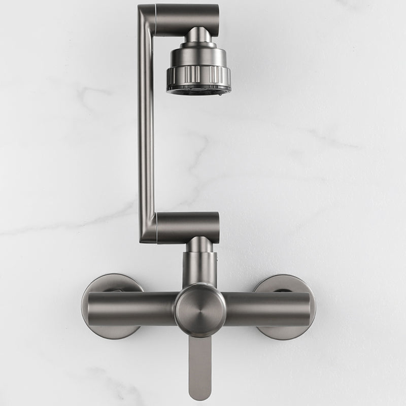 BowLift | Modern Wall-Mount Kitchen Faucet Single Handle Faucet in Chrome