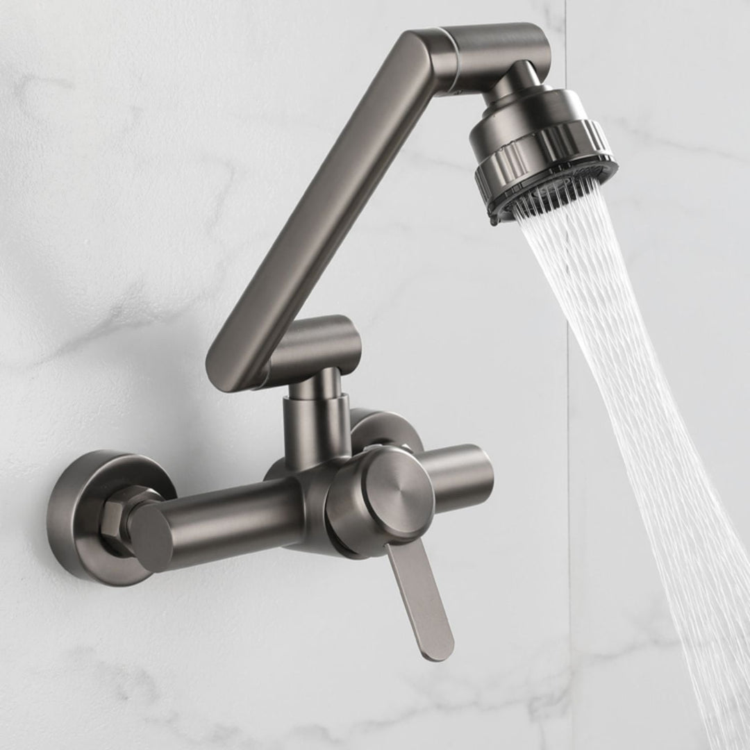 BowLift | Modern Wall-Mount Kitchen Faucet Single Handle Faucet in Chrome