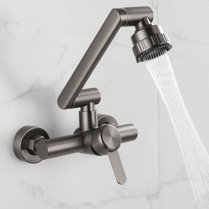 BowLift | Modern Wall-Mount Kitchen Faucet Single Handle Faucet in Chrome