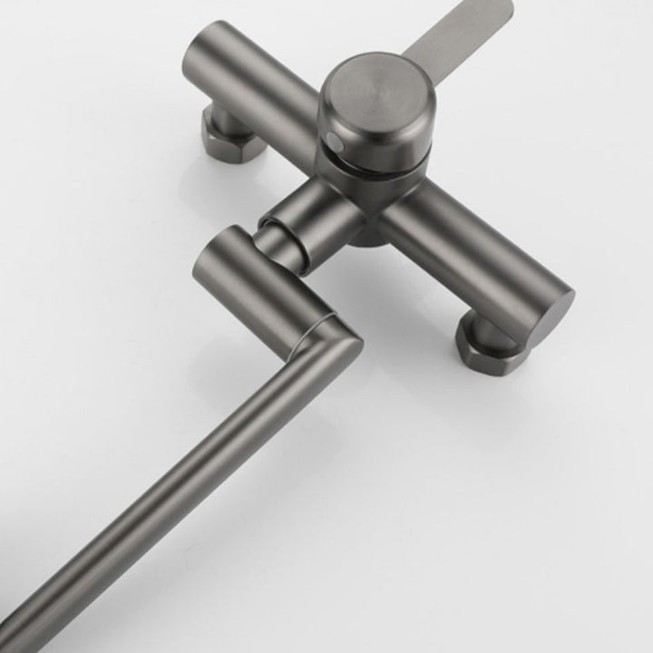 BowLift | Modern Wall-Mount Kitchen Faucet Single Handle Faucet in Chrome