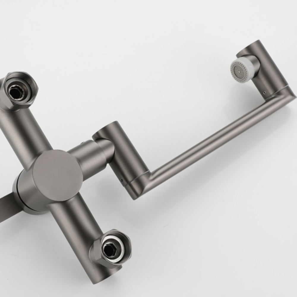 BowLift | Modern Wall-Mount Kitchen Faucet Single Handle Faucet in Chrome